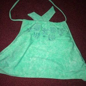High neck aerie swimtop